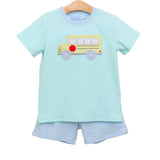 Trotter Street Kids Shorts Set - Bus