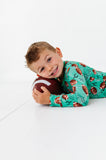 Macaron + Me Long Sleeve Toddler PJ Set - Football Field