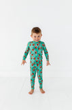 Macaron + Me Long Sleeve Toddler PJ Set - Football Field