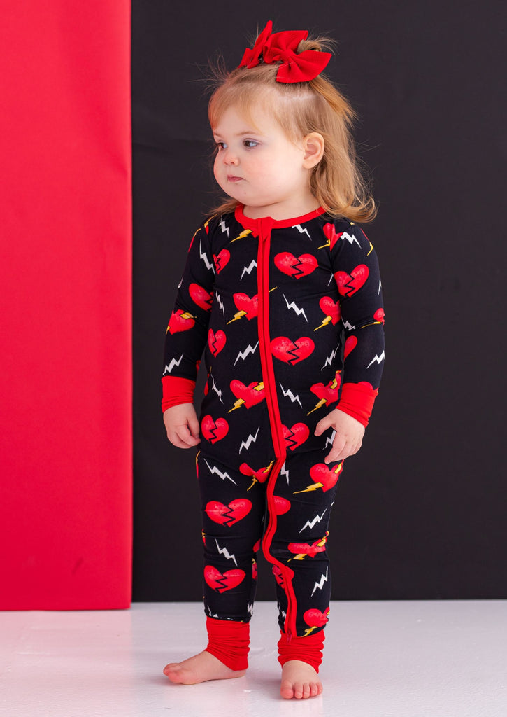 Birdie Bean Zip Romper w/ Convertible Foot - Axel