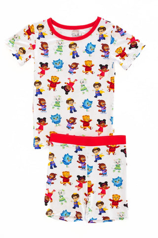 Soulbaby Short Sleeve w/ Shorts 2 Piece Snuggle Set - Daniel Tiger's Neighborhood Core Collection