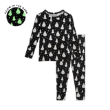 Posh Peanut Basic Long Sleeve Pajamas - Ghostly (Glow in the Dark)