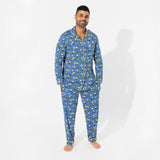 Bellabu Bear Men's Button Down Long Sleeve PJ Set - Minions AVL