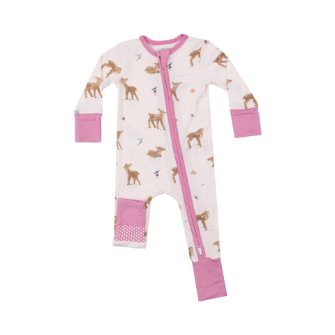 Angel Dear 2 Way Zipper Romper - Soft Deer *Backordered*