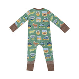 Angel Dear 2 Way Zipper Romper - National Park Stickers *Backordered*