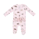 Angel Dear 2 Way Ruffle Zipper Footie - Fluffy Puppies