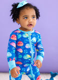 Birdie Bean Zip Romper w/ Convertible Foot - Moby - Let Them Be Little, A Baby & Children's Clothing Boutique