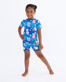 Birdie Bean Short Sleeve & Shorts PJ Set - Care Bears Cosmic Bears Blue