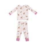 Angel Dear Long Sleeve Loungewear Set - Soft Deer