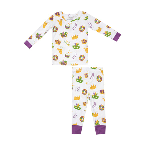 Angel Dear Long Sleeve Loungewear Set - Mardi Gras *Backordered*