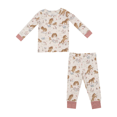 Angel Dear Long Sleeve Loungewear Set - Pretty Ponies