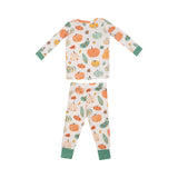 Angel Dear Long Sleeve Loungewear Set - Crayon Pumpkins