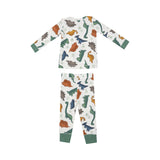 Angel Dear Long Sleeve Waffle Loungewear Set - Dino Rocks