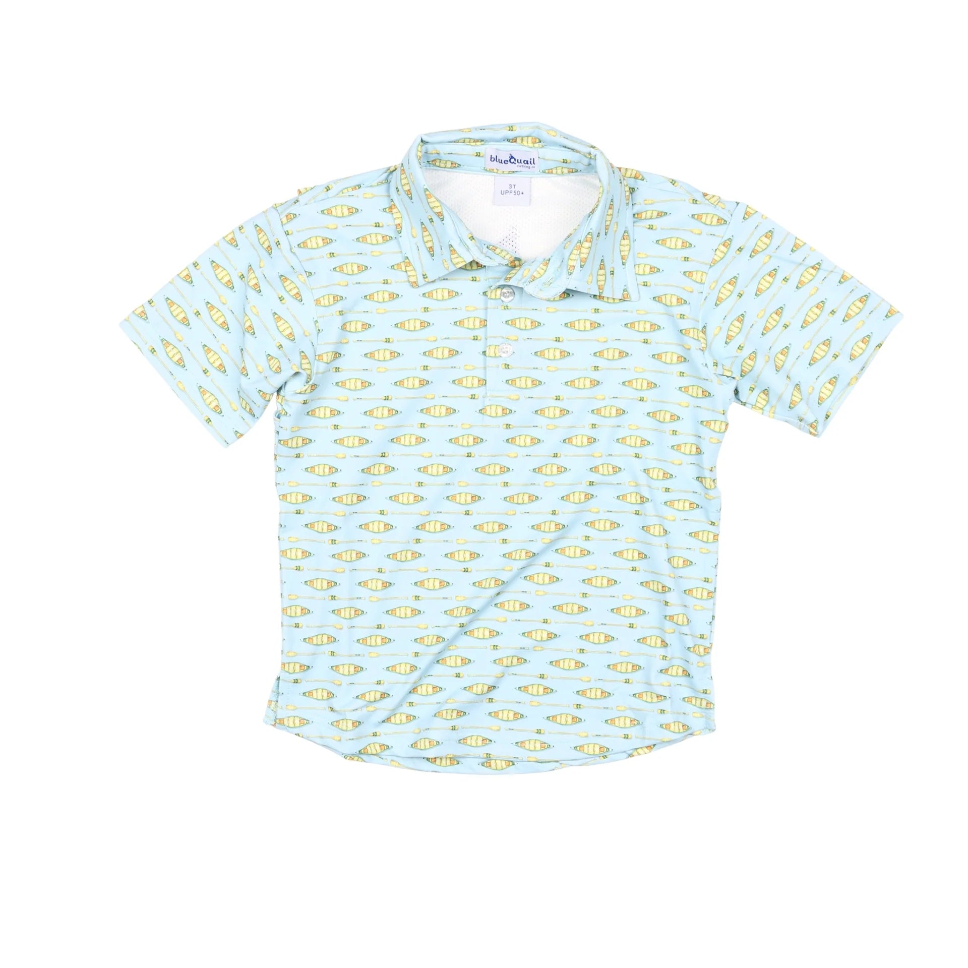 Blue quail 4T button buy up short sleeve polos