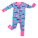 Birdie Bean Zip Romper w/ Convertible Foot - Gwen - Let Them Be Little, A Baby & Children's Clothing Boutique