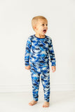 Macaron + Me Long Sleeve Toddler PJ Set - Camo Dino