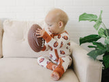 Little Joy Co. Zippy Romper - Football