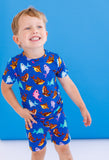 Birdie Bean Short Sleeve w/ Shorts 2 Piece PJ Set - Bruce - Let Them Be Little, A Baby & Children's Clothing Boutique