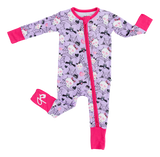 Birdie Bean Zip Romper w/ Convertible Foot - Carrie (Glow in the Dark)