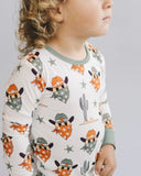 Lucky Panda Kids Long Sleeve Two Piece Set - Smiley Cowboy - Let Them Be Little, A Baby & Children's Clothing Boutique