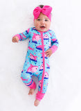 Birdie Bean Zip Romper w/ Convertible Foot - Gwen - Let Them Be Little, A Baby & Children's Clothing Boutique