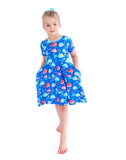 Birdie Bean Short Sleeve Birdie Dress - Moby - Let Them Be Little, A Baby & Children's Clothing Boutique