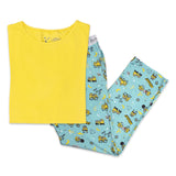 Bellabu Bear Men's Short Sleeve w/ Pants PJ Set - Minions Banana