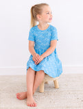 Birdie Bean Short Sleeve Birdie Dress Set - Cove - Let Them Be Little, A Baby & Children's Clothing Boutique