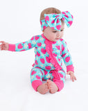 Birdie Bean Ruffled Zip Romper w/ Convertible Foot - June - Let Them Be Little, A Baby & Children's Clothing Boutique