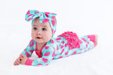 Birdie Bean Ruffled Zip Romper w/ Convertible Foot - June - Let Them Be Little, A Baby & Children's Clothing Boutique