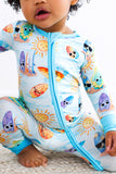 Birdie Bean Zip Romper w/ Convertible Foot - Kai - Let Them Be Little, A Baby & Children's Clothing Boutique