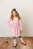 Swoon Baby Eyelet Trim Pocket Dress - Candy Cane Lane Collection SBF2471