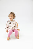 Angel Dear Puffy Oversized Sweatshirt & Rib Legging Set - Pretty Puppy Faces