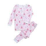 Baby Loren Long Sleeve Printed PJ Set - Princess and Tiaras