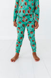 Macaron + Me Long Sleeve Toddler PJ Set - Football Field