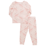 Pink Chicken Bamboo PJ Set - Pink Ballerinas