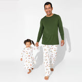 Bellabu Bear Men's Long Sleeve w/ Pants PJ Set - Santa's Workshop