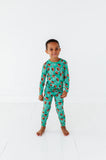 Macaron + Me Long Sleeve Toddler PJ Set - Football Field