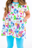 Birdie Bean Peplum w/ Leggings Birdie Set - Care Bears™ Back to School (White)