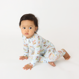 Hanlyn Collective Zip Rompsie w/ Convertible Foot - Story Time - Let Them Be Little, A Baby & Children's Clothing Boutique