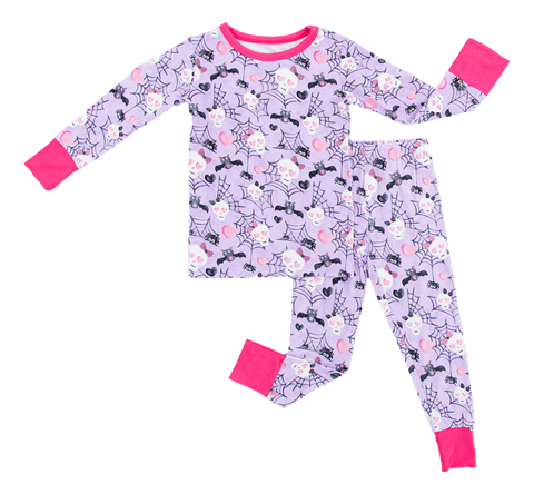 Birdie Bean Long Sleeve w/ Pants 2 Piece PJ Set - Carrie (Glow in the Dark)