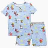 Bellabu Bear 2 piece Short Sleeve w/ Shorts PJ Set - SpongeBob Good Vibes