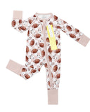 Lucky Panda Kids Zip Romper - Game Day