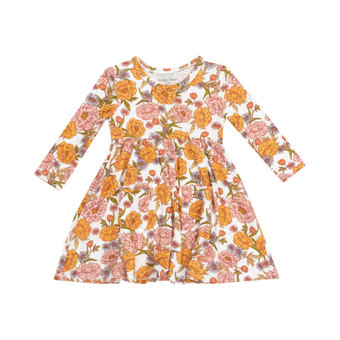 Angel Dear Long Sleeve Twirly Dress - Ambers Floral *Backordered*