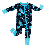 Birdie Bean Zip Romper w/ Convertible Foot - Wayne