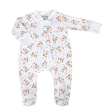 Magnolia Baby Printed Zipper Footie - A Child is Born