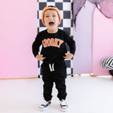 Sweet Wink Patch Sweatshirt - Spooky (Black & Orange)