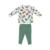 Angel Dear Waffle Sweatshirt and Jogger Set - Dino Rocks *Backordered*