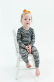 Ollee and Belle Two-Piece Long Sleeve PJ Set - Hunter - Let Them Be Little, A Baby & Children's Clothing Boutique