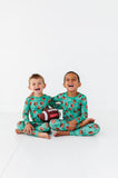 Macaron + Me Long Sleeve Toddler PJ Set - Football Field